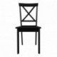 Furniture 247 - Silla de comedor, negro