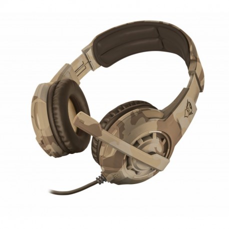 Trust GXT 310D Radius - Auriculares Gaming Multi-Plataforma, Color Camuflaje Desierto