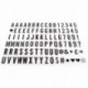 Caja de luz letras simbolos A4, JIMS STORE 96 letras negras y 85 emojis colorido / símbolos para caja luz ideal für die Deko