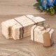 amajoy 50pcs Mini maleta boda Favor caja con cordel de yute de tarjeta de papel Kraft y Candy caja para fiesta de cumpleaños 