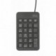 Trust Xalas - Teclado numérico USB, Color Negro