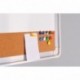 Pizarra Blanca/Tablero de Corcho - Pizarra Magnética de Pared 60 x 45 cm + 1 Borrador Magnético, 4 Rotuladores Borrado en Sec