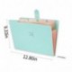 A4 Expanding File Folder Extensible Pocket Imperméable Organisateur de document File Organizer avec 5 Poches pour bureau, mai