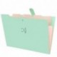 A4 Expanding File Folder Extensible Pocket Imperméable Organisateur de document File Organizer avec 5 Poches pour bureau, mai