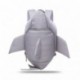 OULII Mochila Infantil Animal Tiburón 3D Gris 