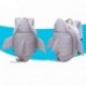 OULII Mochila Infantil Animal Tiburón 3D Gris 