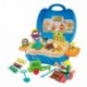 Playgo - Maletín Construcción & 3 botes plastilina 28 gramos ColorBaby 44576 