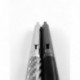 SHOPTOTUM Fibra de carbono Roller pluma de tinta gel, elegante, Negro y cromo, mejor pluma de escritura para hombres o mujere