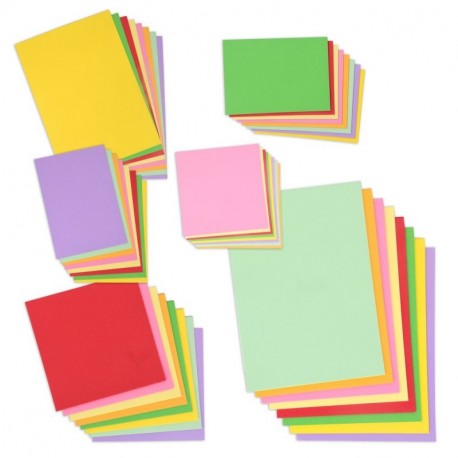 Jumbo Juego de papel para manualidades  – Papel multicolor, para impresora, total 240 hojas, 130 g/m²