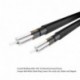 Auriculares con Micrófono, AomTro 3.5mm Jack Auricular In-Ear HiFi Cascos, Control de Volumen, Cancelación Ruido Headphones p
