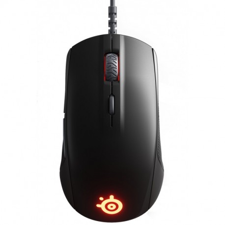 SteelSeries Rival 110 - Ratón de Juego óptico, iluminación RGB, 6 Botones, Negro