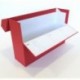 Elba 100580263 - Caja de transferencia de cartón forrado con tela, 10 cm, color rojo