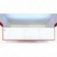 Elba 100580263 - Caja de transferencia de cartón forrado con tela, 10 cm, color rojo
