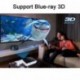 Proyector Tiro Corto, NIERBO 3D 1080p Proyector 4000 ANSI 80 Pulgadas a 1m , Proyector para Cine en casa para Exterior