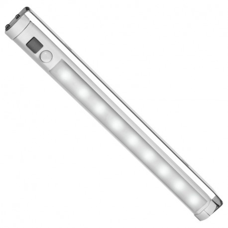Lámpara fluorescente para cocina de Maclean MCE166, para el armario, 9 LED, SWD con PIR 120 grados. Detector de movimiento co