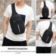 VbigerCanvasSling Mochila frontal con USB recargable Bolso Messenger para usar al aire libre, Bolso Bandolera.