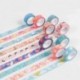 Aulola - Cinta adhesiva Washi Tape - Cinta decorativa japonesa con estampado fabricada en papel, ideal para decoración, manua