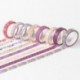 24 rollos de Washi Tape Set - 24 Rollos de 8 mm de ancho, cinta adhesiva decorativa para DIY Craft Scrapbooking envoltura de 