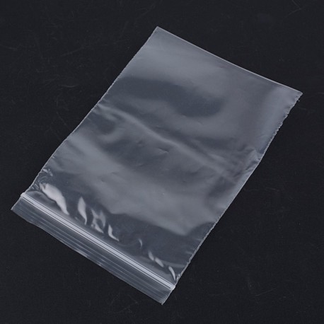 DEOMOR 100pcs Bolsas de Plástico Transparente con Cierre Zip 14x20cm para Alimentos Galletas Caramelos Bombones Regalos Joy