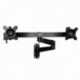 StarTech.com ARMDUALWALL - Brazo de Soporte VESA articulado de Pared para 2 monitores de 15 a 24" Color Negro