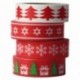 8x Washi Tape Navidad Christmas Cintas Decorativas DIY 15mm x 10m Design 9050 