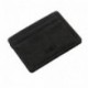 Cartera Pequeña de Cuero para Hombre, Kfnire Magia monedero Bifold Tarjeteros Tarjetero Billetera con RFID Minimalista negro
