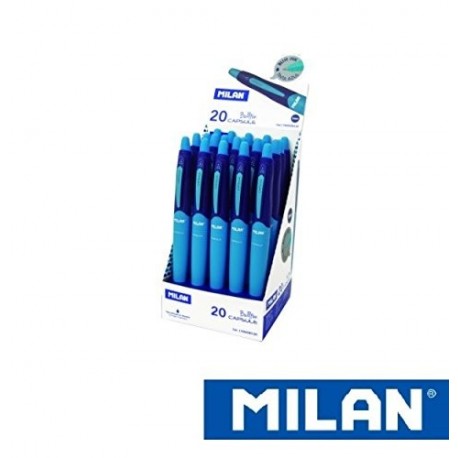 BOLÍGRAFO BALL PEN CAPSULE DE MILAN COLOR AZUL