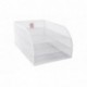 Osco – Papelera ártico blanco wiremesh 3 Tier Bandeja para cartas montado 