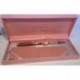 Maranda-Ti Oro Rosa Swarovski Cristal Negro Tinta Bolígrafo Regalo para Mujer - Ligero - 22 G - Oro Rosa, 18 x 8 cms - Lujo R