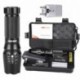 zolimx G700 X800 LED Zoom Linterna Táctica Grado Militar Equipado US Cargador de Batería Con EU Adaptador y Antorcha de la En