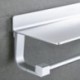 Wangel Soportes de Pared para Portarrollos de Cocina, Pegamento Patentado + Autoadhesivo, Aluminio, Acabado Mate, Portarrollo