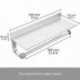 Wangel Soportes de Pared para Portarrollos de Cocina, Pegamento Patentado + Autoadhesivo, Aluminio, Acabado Mate, Portarrollo