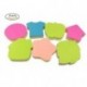 Apple ropa estrellas Cottage hojas forma brillante colorido notas adhesivas almohadillas, 7/Unidades, 140 hojas/pad