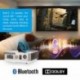 HD Video Projector Bluetooth WiFi 1080P 4200 Lumen Wxga Wireless Home Cinema LED LCD Projector Outdoor Movie Gaming HDMI USB 