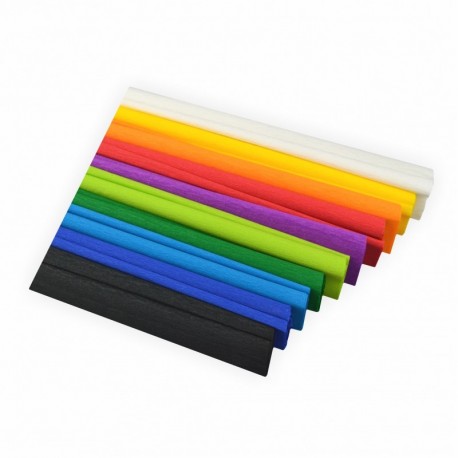 Creleo - Papel crepé, 10 unidades, multicolor, 50 X 250 cm, impermeable