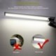 AVAWAY Lámpara Escritorio LED de Metal con Brazo Ajustable, Lámpara de Mesa Arquitectónica con Pinza, 5 Liveles de Intensidad