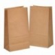 100 Kraft marrón bolsas de papel con base 14 x 8 x 26 cm, 70 gr./m2. papel para envolver pan galletas y dulces de panadería. 