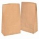 50 Kraft marrón bolsas de papel con base 18 x 30 x 8 cm, 70 gr./m2. papel para envolver pan galletas y dulces de panadería. I