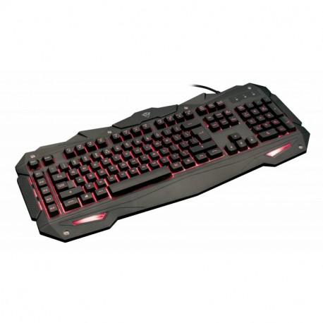 Trust GXT 840 Myra - Teclado Gaming con iluminación LED, Negro - QWERTY Español