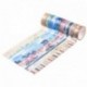 24 rollos cinta adhesiva decorativa washi tape, diferentes estilos - Cinta de carrocero para álbumes de recortes