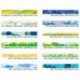 24 rollos cinta adhesiva decorativa washi tape, diferentes estilos - Cinta de carrocero para álbumes de recortes