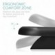 Navaris reposapiés de Oficina - Soporte para pies inclinable - Apoya pies ergonómico con Efecto Masaje - Base para pies en Ne