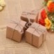Cajitas vintage de cartoncillo con cuerda para regalo, bautismo, boda, caramelos, confites, 50 unidades