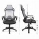Silla de Oficina, IntimaTe WM Heart Silla Giratoria de Oficina Silla Ergonómica de Escritorio de Malla con Reposacabezas Meca