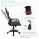 Silla de Oficina, IntimaTe WM Heart Silla Giratoria de Oficina Silla Ergonómica de Escritorio de Malla con Reposacabezas Meca