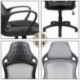 Silla de Oficina, IntimaTe WM Heart Silla Giratoria de Oficina Silla Ergonómica de Escritorio de Malla con Reposacabezas Meca