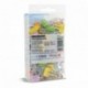 Rapesco Accesorios - Caja de 80 pinzas / clips de 19mm, hasta 75 hojas con sonrisas en colores variados