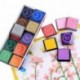 ULTNICE Cojín de tinta de huella digital Cojín de sello multicolor para niños DIY, 20pcs