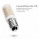 Anpro 8pcs E14 5W Tornillo blanco cálido LED Lámparas, 360 ° Ángulo de haz, no regulable, 360lm