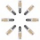 Anpro 8pcs E14 5W Tornillo blanco cálido LED Lámparas, 360 ° Ángulo de haz, no regulable, 360lm